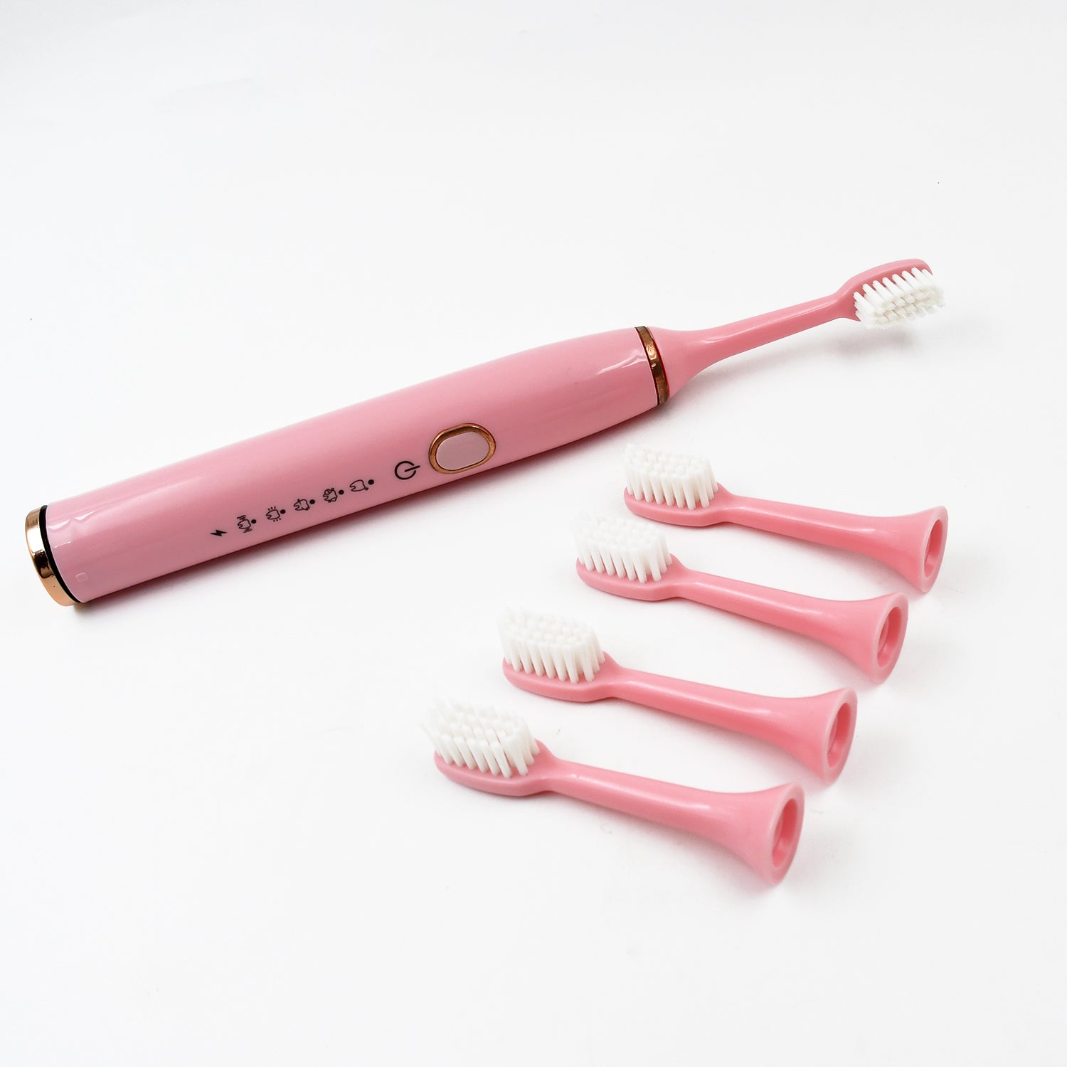 Adult Waterproof Electric Toothbrush With Extra 4 Toothbrush Head (1 Pc  Usb Charging Operated  Mix Colour)